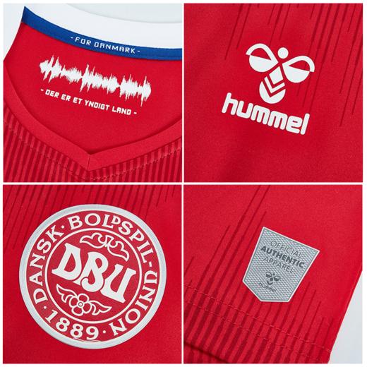 【送球员印号】SFS Hummel正品2021欧洲杯丹麦主场球衣球迷版 商品图2