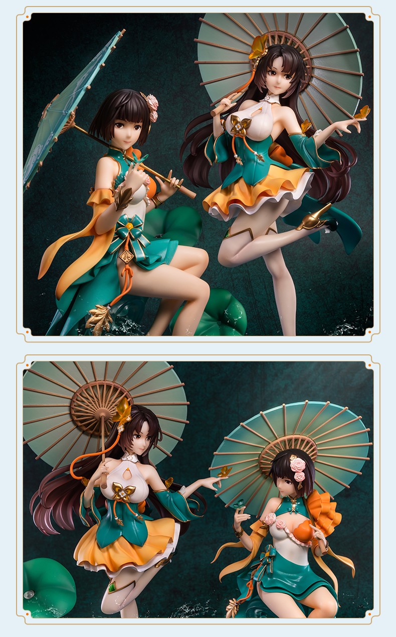 三国杀采莲江南小乔手办1:7比例 送手强动态传说皮肤