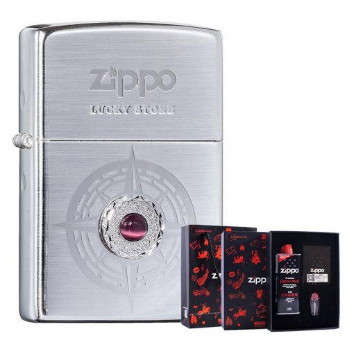 Zippo之宝打火机 韩版 原装进口 幸运石 三种颜色 单机礼盒装任选 商品图11