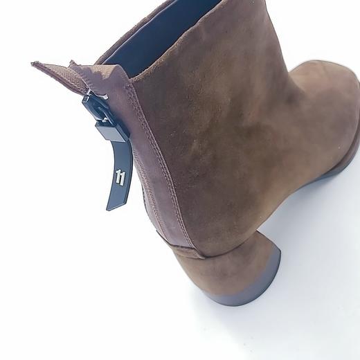 LFGJ 6607 方头翻毛皮粗跟鞋 商品图6