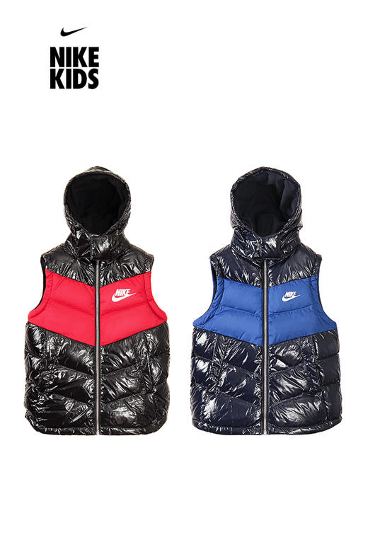 耐克-童衣类（冬）E1大童羽绒马甲藏青蓝 商品图4