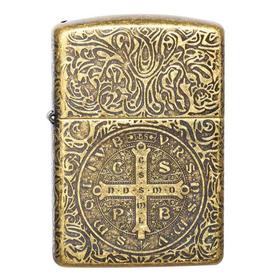 Zippo之宝打火机 原装进口 盔甲厚壳康斯坦丁 五面雕刻