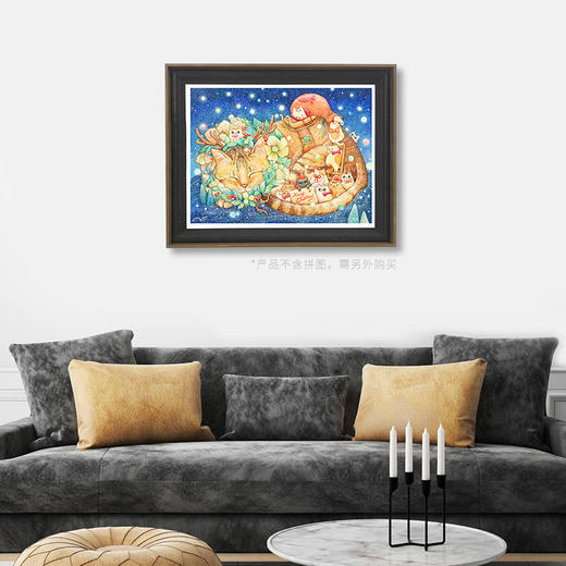 1200片 平面拼图 塑料拼图 H2250 棉花狮-圣诞夜与猫 商品图4