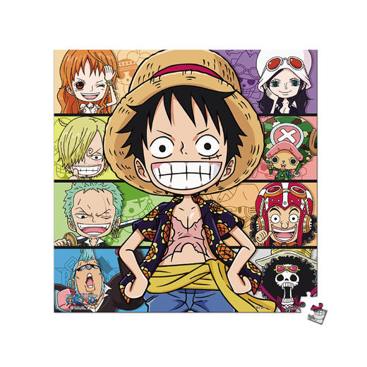 【折扣商品 不退不换】256片 迷你拼图 塑料拼图 P1346 ONE PIECE-七彩草帽团 商品图0