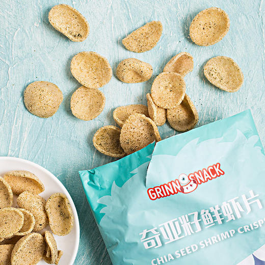 奇亚籽鲜虾片（海苔味） 50g 商品图1