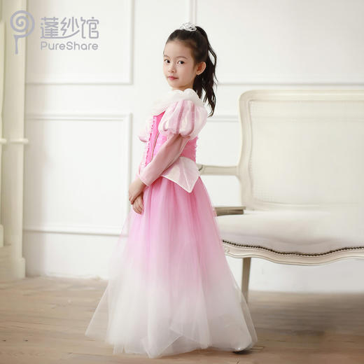 pureshare蓬纱馆 睡美人公主裙秋冬新款儿童走秀钢琴礼服裙花蕊公主 商品图3