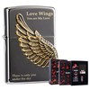 zippo之宝 防风打火机   美国原装进口 爱情之翼礼盒套装 两色可选 商品缩略图3