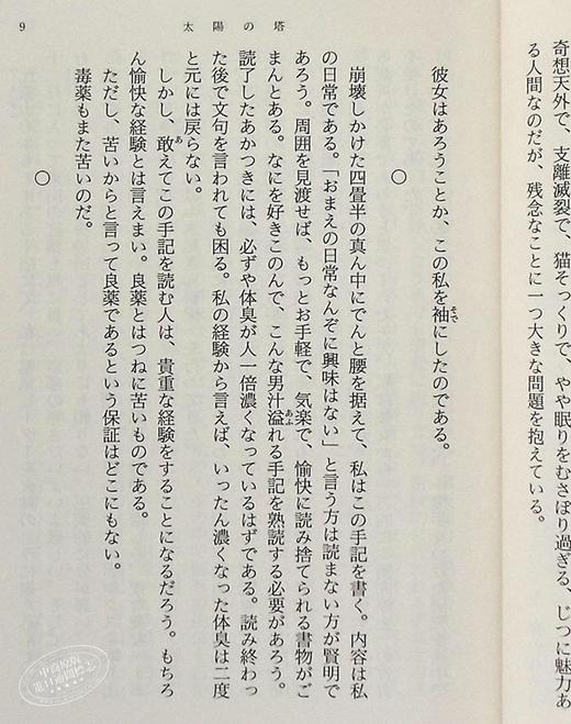 太阳之塔 青春幽默 日本奇幻小说大奖 日文原版 太陽の塔 森见登美彦 新潮社 商品图7