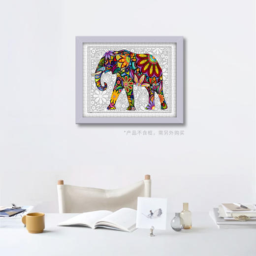 500片 平面拼图 塑料拼图 H1479 图腾大象 商品图2