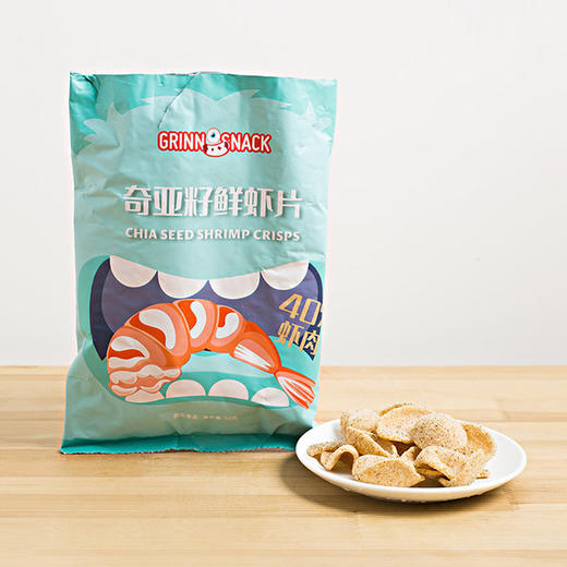 奇亚籽鲜虾片（海苔味） 50g 商品图0