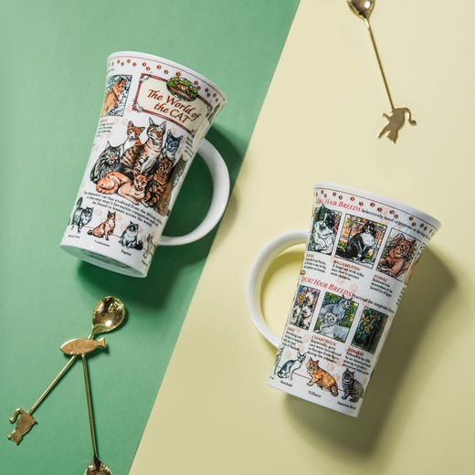 英国DUNOON丹侬峡谷型骨瓷马克杯猫的世界 蓝色礼盒 商品图1