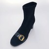lfgj jeans BM602 石头纹牛皮偏带弹力布短靴 商品缩略图0