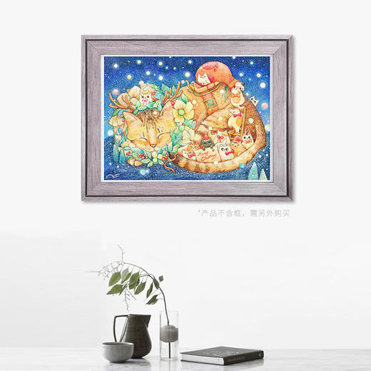 1200片 平面拼图 塑料拼图 H2250 棉花狮-圣诞夜与猫 商品图5