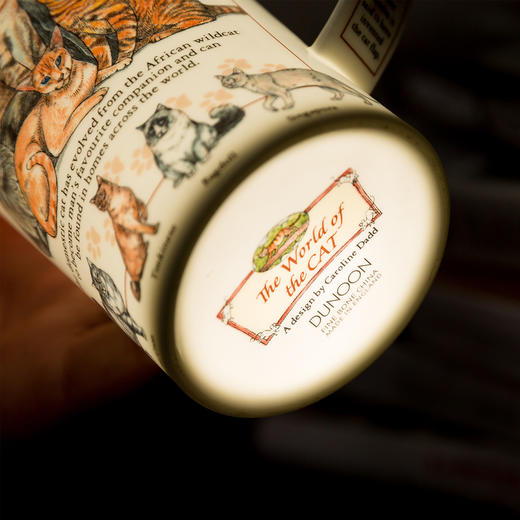 英国DUNOON丹侬峡谷型骨瓷马克杯猫的世界 蓝色礼盒 商品图3