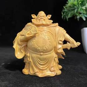 钟馗°黄杨木雕摆件