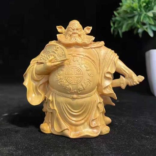 钟馗°黄杨木雕摆件 商品图0