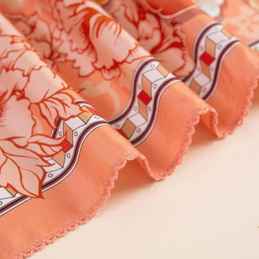 Wensli双面印花中方巾-金銮凤舞 商品图7