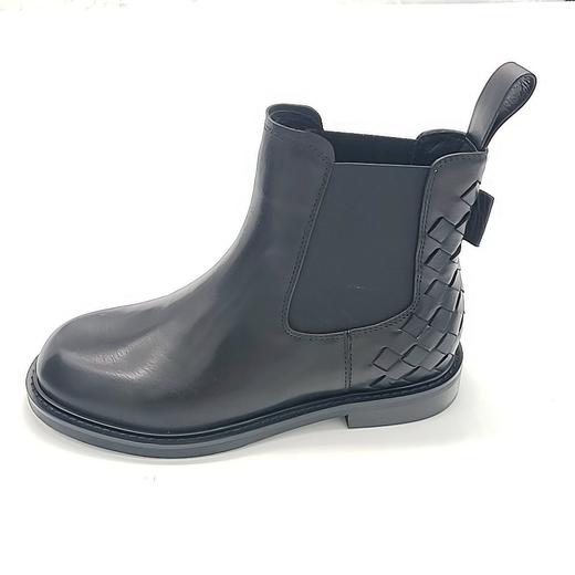 LFGJ 12807 经典编织皮切尔西靴 商品图1