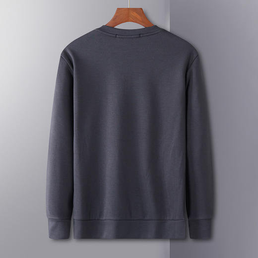 【加绒保暖】罗蒙卫衣男秋冬新品通勤百搭简约字母内搭外穿男士卫衣 商品图5