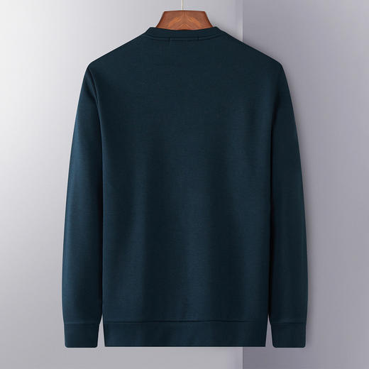 【加绒保暖】罗蒙卫衣男秋冬季圆领休闲百搭时尚简约通勤男士卫衣上衣 商品图3