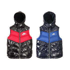 耐克-童衣类（冬）E1大童羽绒马甲藏青蓝