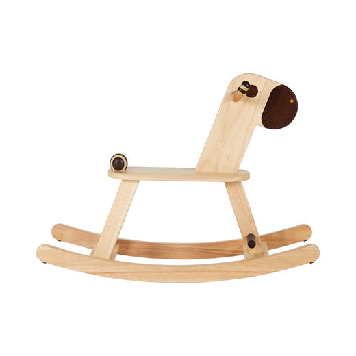 树上小时光实木儿童摇摇马TRFC00184X木马进口实木幼儿宝宝摇摇车大人可坐玩具摇椅礼物 商品图1