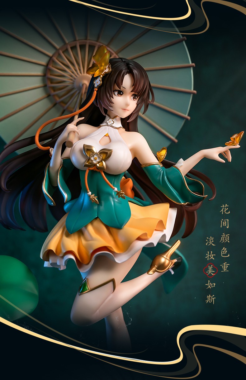 三国杀采莲江南小乔手办1:7比例 送手强动态传说皮肤