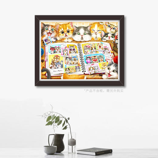 【折扣商品 不退不换】1200片 拍平面拼图 塑料拼图 H2051 Kayomi-猫咪们的回忆相簿 商品图2