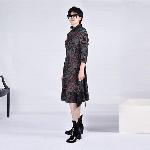 圣三利女装 时尚名族风印花连衣裙SL1937210 商品图1