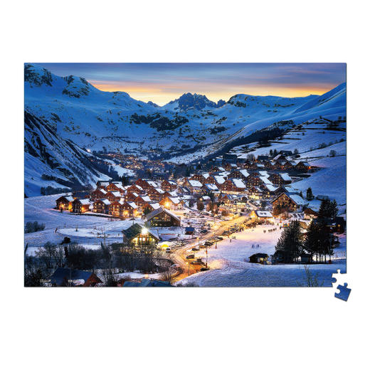 368片 迷你拼图 塑料拼图 P1261 阿尔卑斯山雪景 商品图1