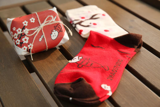 池塘生猫鱼有机棉袜 商品图2