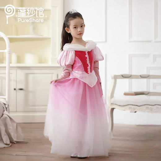 pureshare蓬纱馆 睡美人公主裙秋冬新款儿童走秀钢琴礼服裙花蕊公主 商品图5