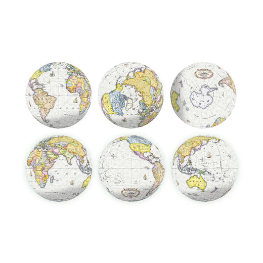 【折扣商品 不退不换】6寸240片 地球仪拼图 塑料拼图 A3036 紫色简体中文 商品图1