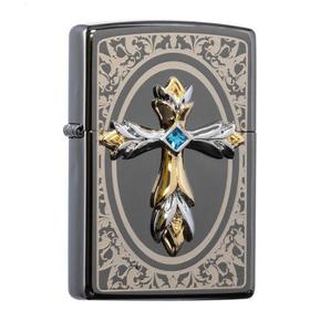 Zippo之宝打火机 原装进口 祈祷十字架 两色 单机礼盒装任选