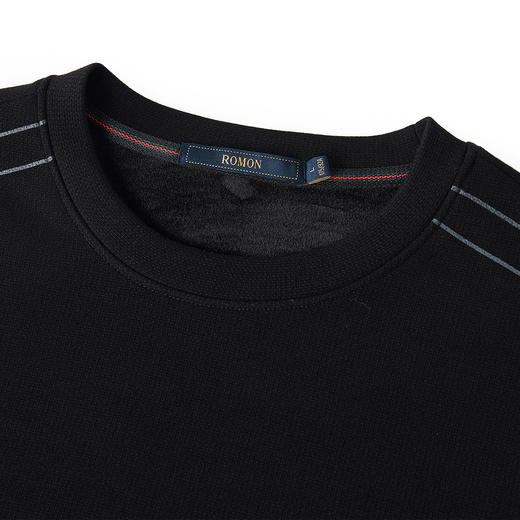 【加绒保暖】罗蒙秋冬加厚加绒卫衣男套头圆领卫衣男 商品图6