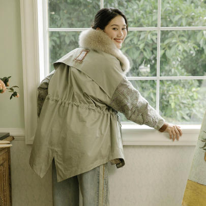 丽迪莎简约休闲拼接百搭牛仔裤KE43N3269 商品图4