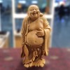 12cm小款 拿扇弥勒佛°黄杨木雕摆件 商品缩略图0