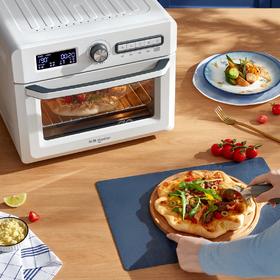 空气炸烤箱| 自制培根披萨