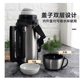 【6F】虎牌丨家用型保温水壶 日本虎·牌不锈钢保温壶MHK-A15C户外大容量A12C暖瓶A17C保温壶 MHK-A15C 1.49L 不锈钢色