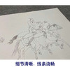 【长卷】工笔马人物画白描底稿古画长卷任仁发《五王醉归图》多种白描尺寸可选G001 商品缩略图3