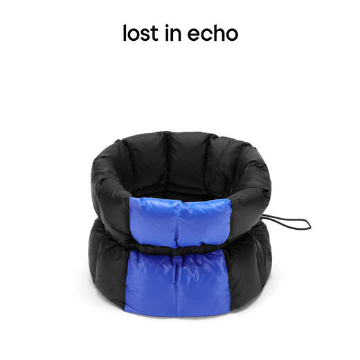 [捡漏价]lost in echo 抽绳羽绒白鸭绒围脖男女保暖骑行护颈椎百搭 商品图0