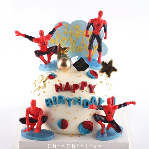 球形蜘蛛侠蛋糕 商品图0
