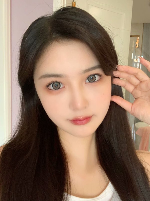 SUSUGIRL半年抛隐形眼镜 奶豹灰14.5mm 1副/2片-VVCON美瞳商城14