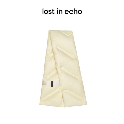[捡漏价]lost in echo 运动织带羽绒白鸭绒围巾围脖男女保暖骑行护颈椎百搭 商品图0