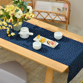 小星星与花日式碎花双面茶旗