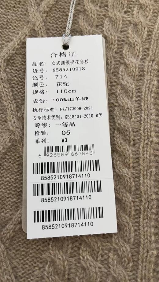 皮皮狗女式圆领提花套衫8585210918 商品图3