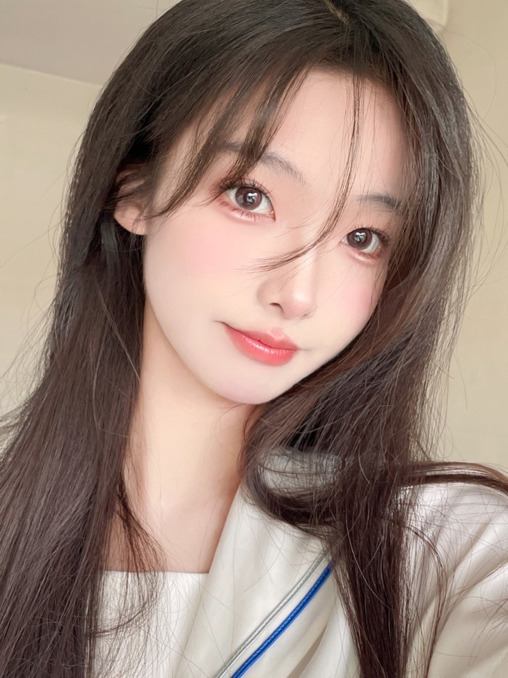 Annakelly半年抛隐形眼镜 蒸馏水杏茶14.2mm 1副/2片-VVCON美瞳商城12