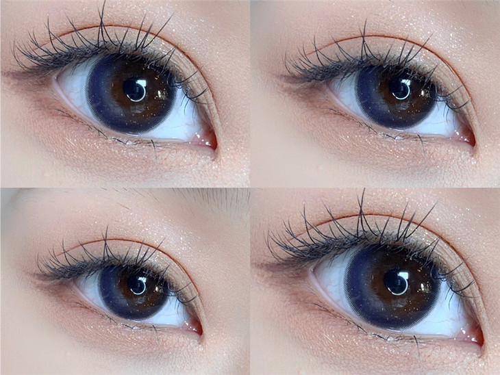 KiraFairy年抛隐形眼镜 墨蓝光点14.2mm 1副/2片-VVCON美瞳网10