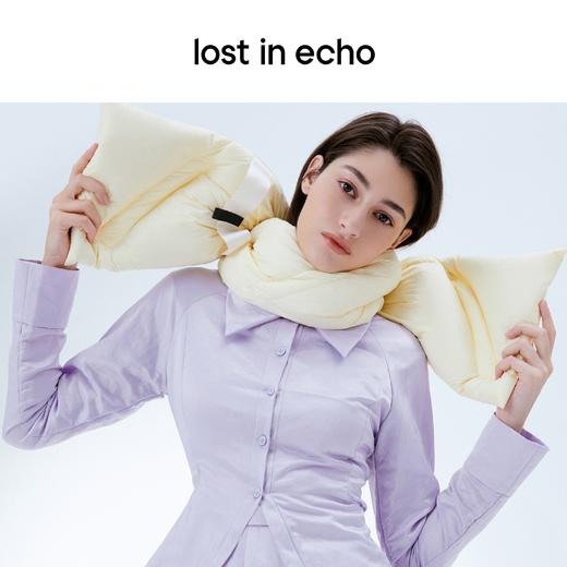 [捡漏价]lost in echo 运动织带羽绒白鸭绒围巾围脖男女保暖骑行护颈椎百搭 商品图4