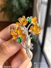 玻璃金翡树叶胸针，18-1041911。  38999 商品缩略图1